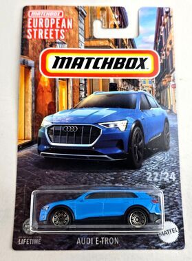 Matchbox European Streets Audi E-Tron Blue Diecast Car 2024 New Sealed